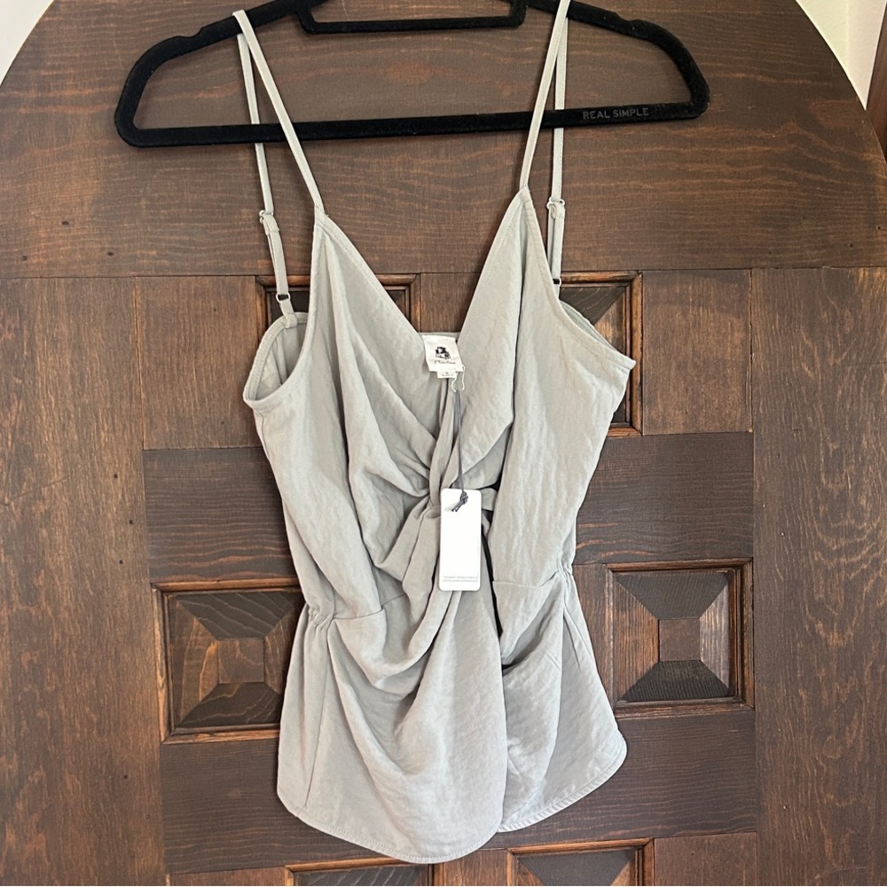 Sage green Draped Women's Top